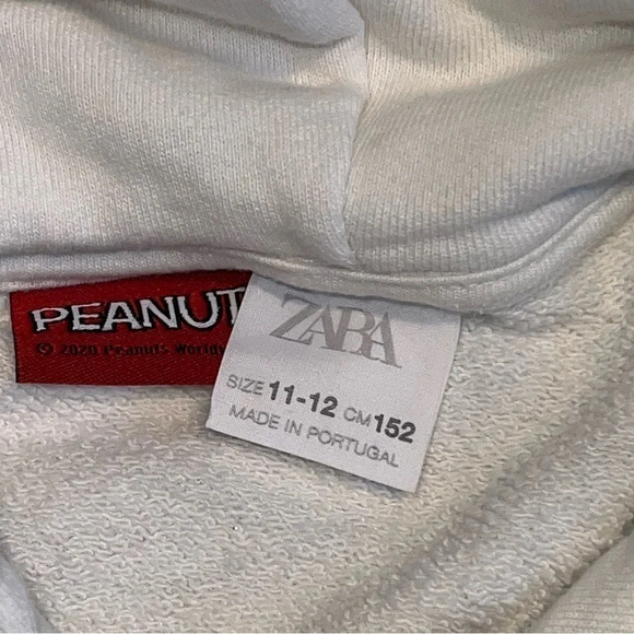 Zara Girls Peanuts Snoopy Denim Jean Jacket AND Hoodie SIZE 11-12 ❤️ - Picture 9 of 9